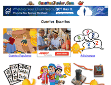 Tablet Screenshot of cuentosjunior.com